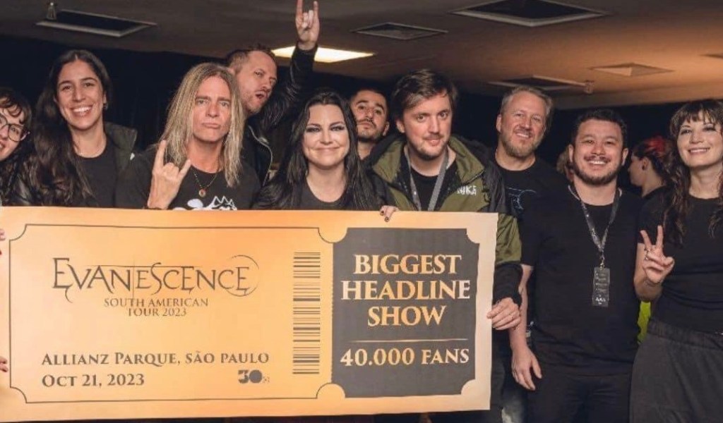 Evanescence’s São Paulo Concert Drew Over 40,000 Fans, Marking Their Largest Headlining Show&nbsp;Ever